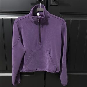 Lululemon scuba 1/2 zip Purple Quarter-Zip Pullover size 6